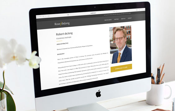 Rose & deJong Web Design