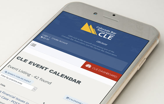 Colorado Bar Association CLE Web Design