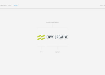 Envy Brand Style Guide Page 3