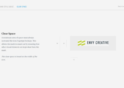 Envy Brand Style Guide Page 7