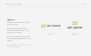 Envy Brand Style Guide Page 9