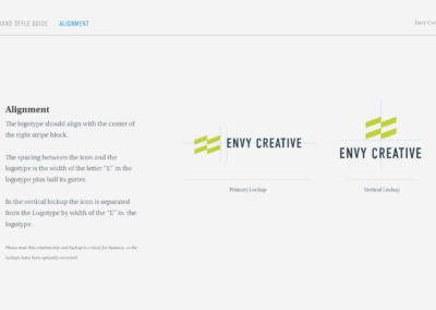 Envy Brand Style Guide Page 9